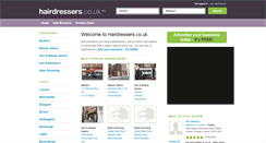 Desktop Screenshot of hairdressers.co.uk